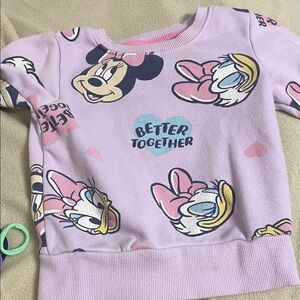 Disney Lavender Minnie and Daisy Sweatshirt